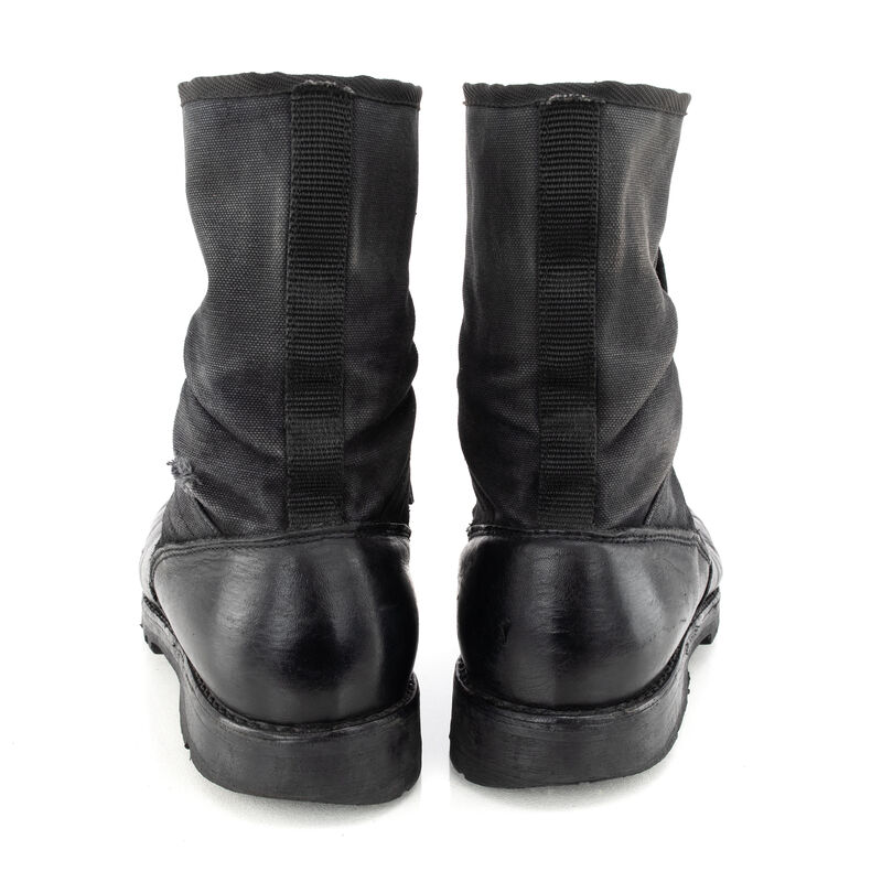 Austrian Black Canvas & Leather Jungle Boots | Issued, , large image number 1